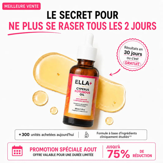 Rasez-vous 3× moins souvent — sans laser, sans rendez-vous.